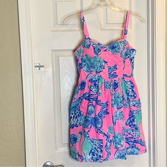 Lilly Pulitzer Ardleigh Dress Pink Pout Size 8 - Picture 5 of 13
